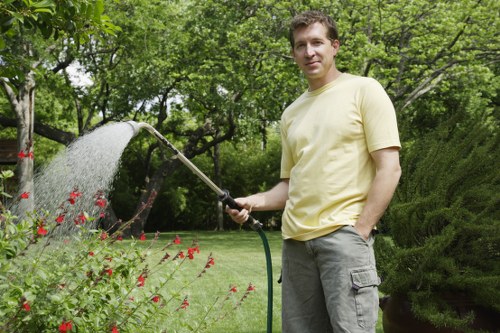 Image of a gardener preparing a toolset in Chingford